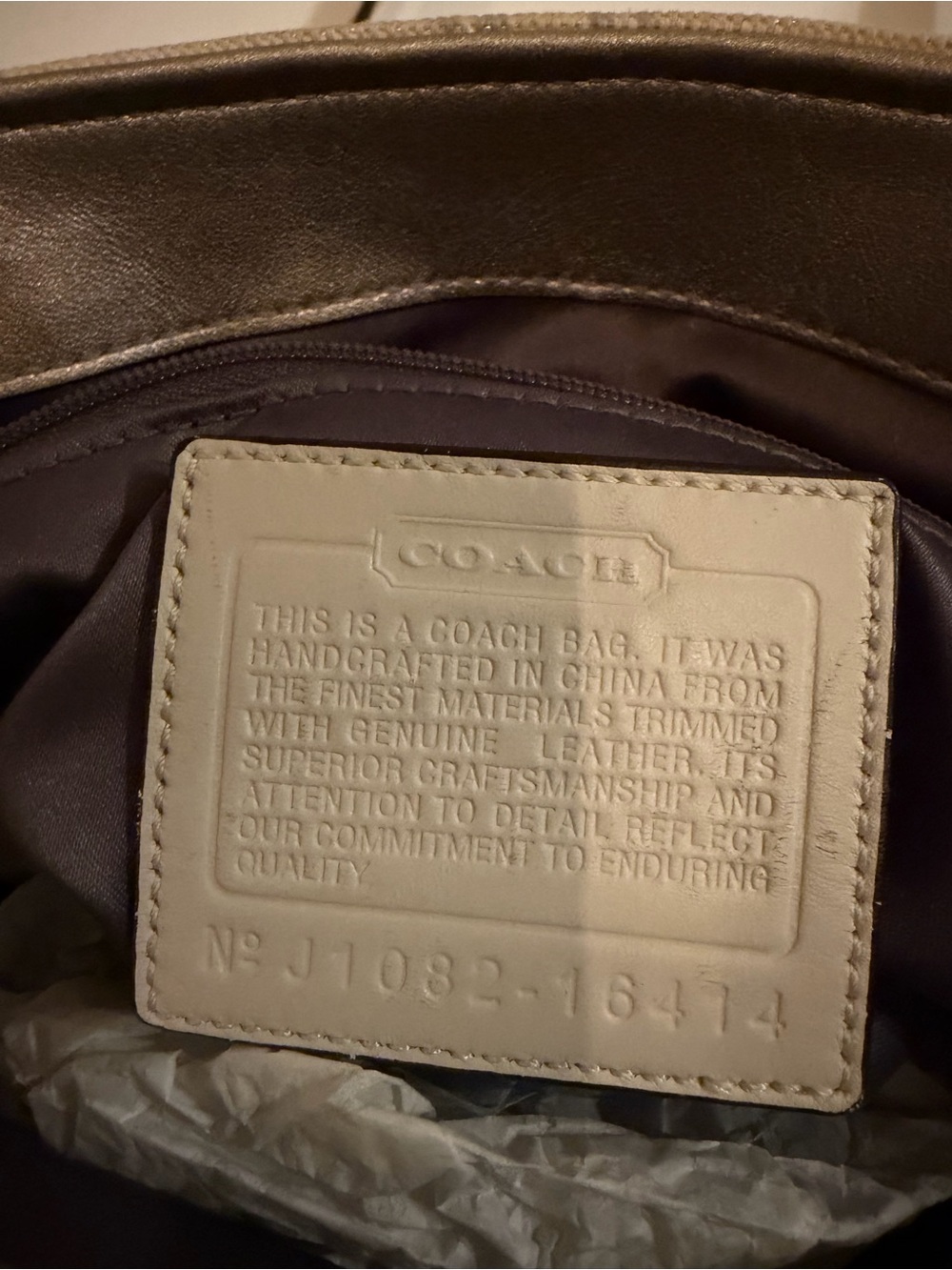 Coach Colette Cavas Signature Tote - Picture 2 of 4
